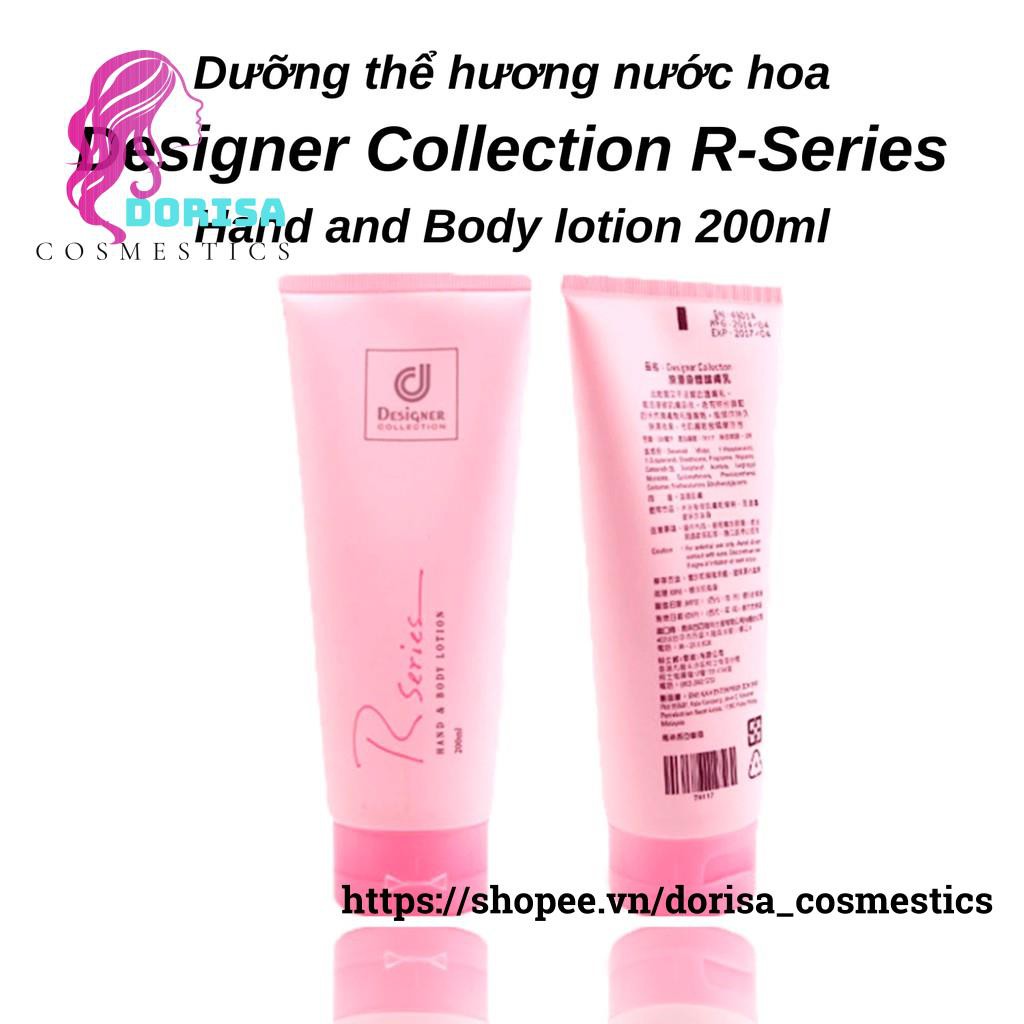 Dưỡng thể hương nước hoa Designer Collection R-Series Hand and Body lotion 200ml