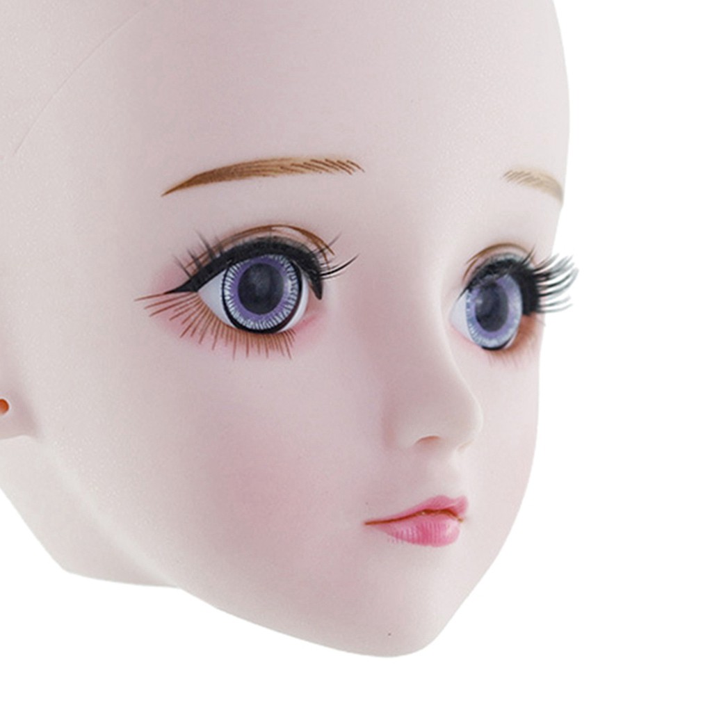 [COD]Ready Stock!!! Cute BJD Doll 1/3 Ball Dolls Head Mold with 4D Eyes DIY Dolls Accessory