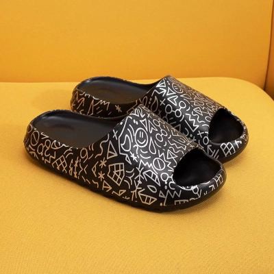 Dép lê quai ngang [HOT HIT] thời trang unisex ulzzang bánh mỳ độn đế Họa tiết siêu êm, siêu nhẹ nam nữ