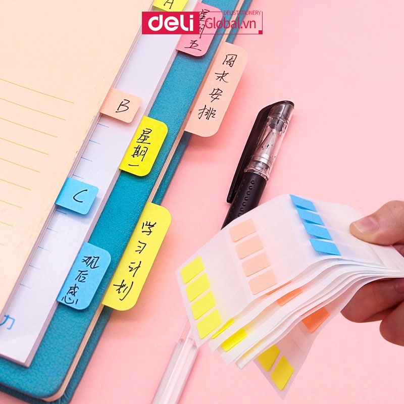 Hình Dán Ghi Chú Đánh Dấu Trang Sách 3 Màu Tiện Dụng