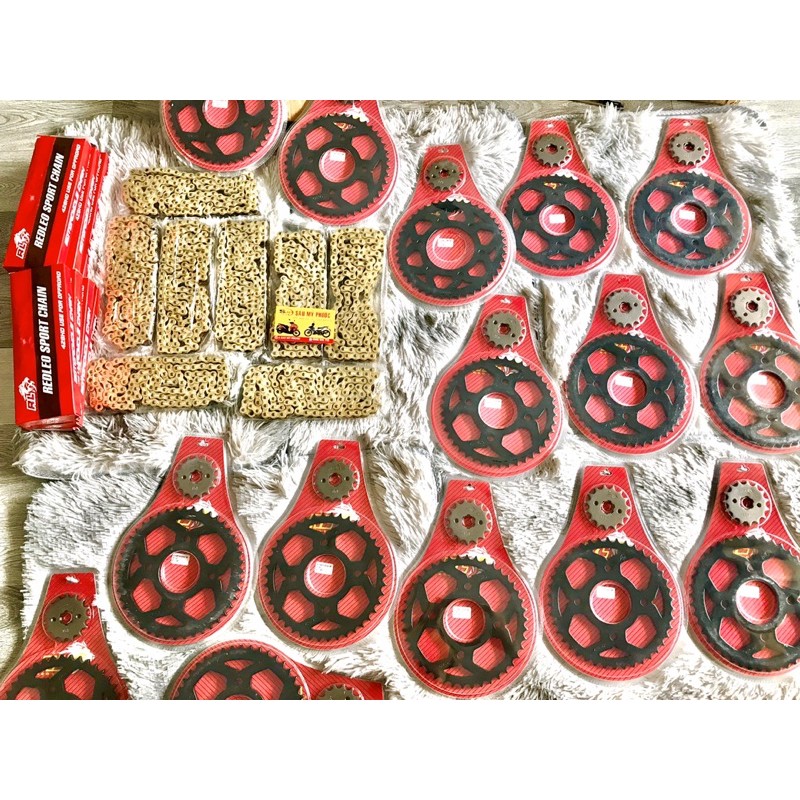 Nhông sên dĩa NSD REDLEO Winner, Sonic, Ex150 , Ex135 sên nhông dĩa Redleo