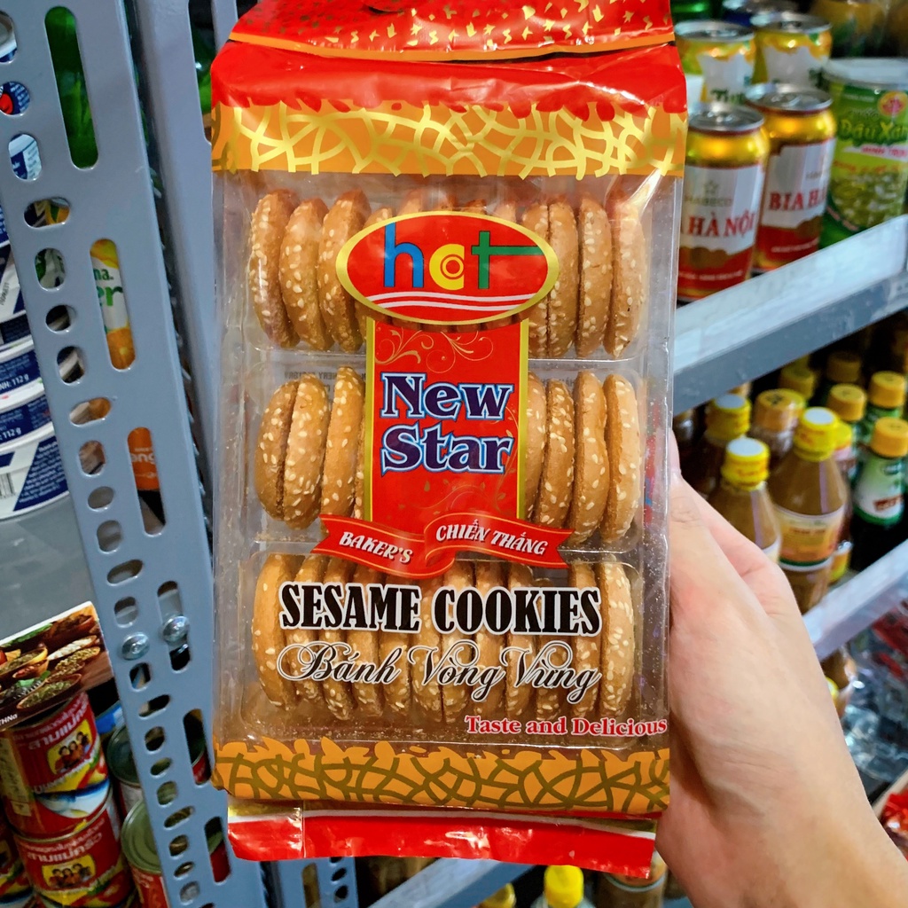 Bánh Vừng Vòng Sesame Cookies Gói 200g
