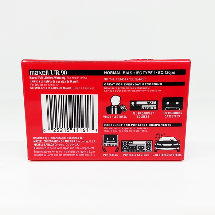 Băng cassette maxell băng trắng mới 100% hàng sưu tầm