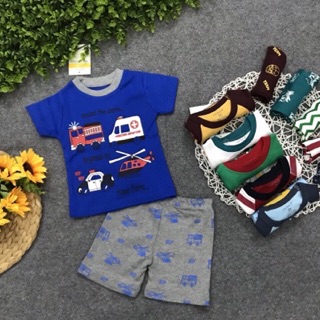 Set 4 bộ tay ngắn bé trai