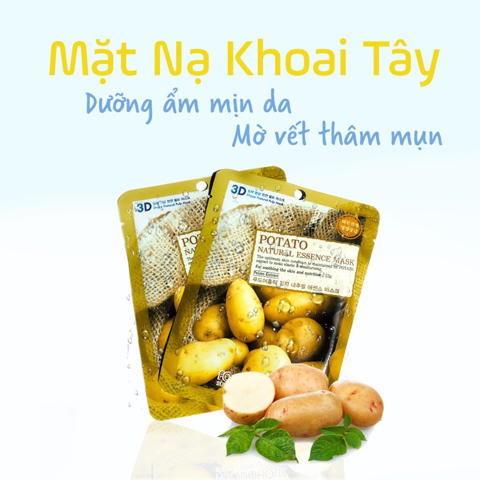 Mặt nạ 3D Foodaholic Natural Essence Mask 23ml, chiết xuất thiên nhiên dưỡng da