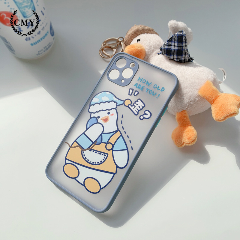 Ốp iphone Ốp lưng Iphone 11 Ốp lưng iphone Ốp lưng silicon Cute duck case for iPhone11/11Pro 11pro Max X XR XS XS MAX 7 8 plus SE