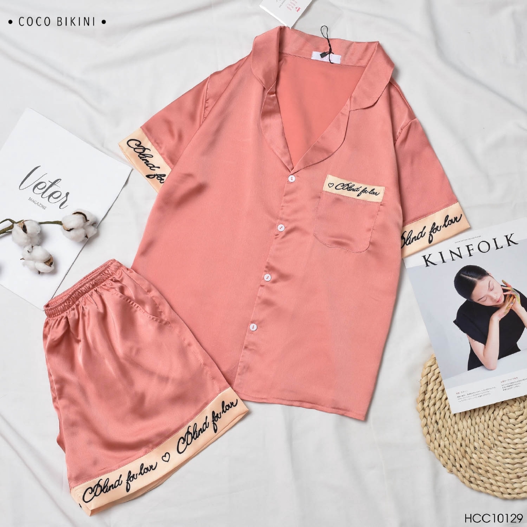 [Mã WARN20 giảm 20k đơn 150k] 𝑪𝑶𝑪𝑶 𝑩𝑰𝑲𝑰𝑵𝑰 Bộ Đồ Ngủ - Đồ Mặc Nhà Lụa Satin ( VCC20007 ) | BigBuy360 - bigbuy360.vn