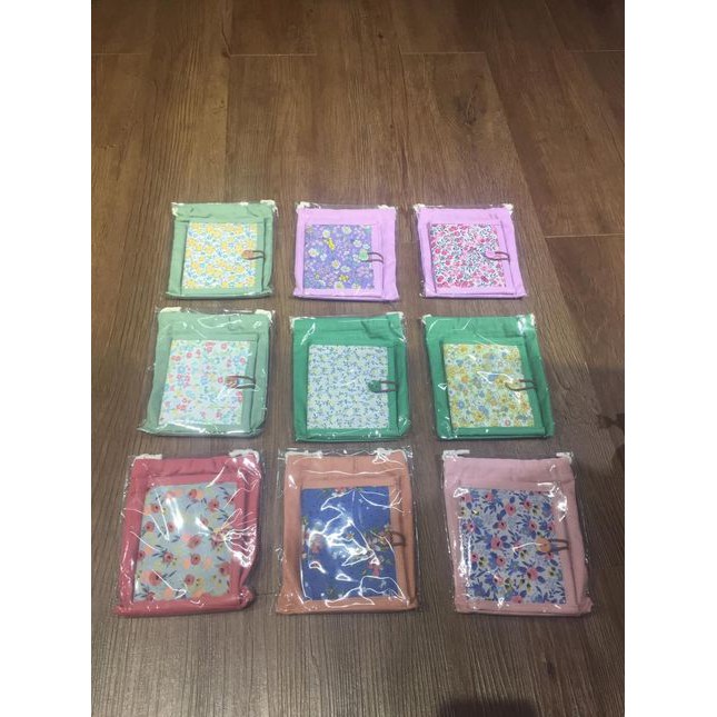 Set ví ngắn nút + túi rút