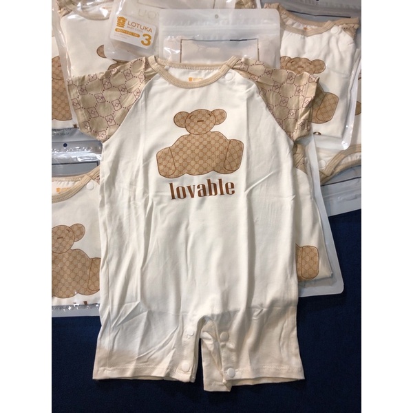 Body đùi cộc tay Lotuka chất thun lạnh Visco cao cấp mềm mát cho bé
