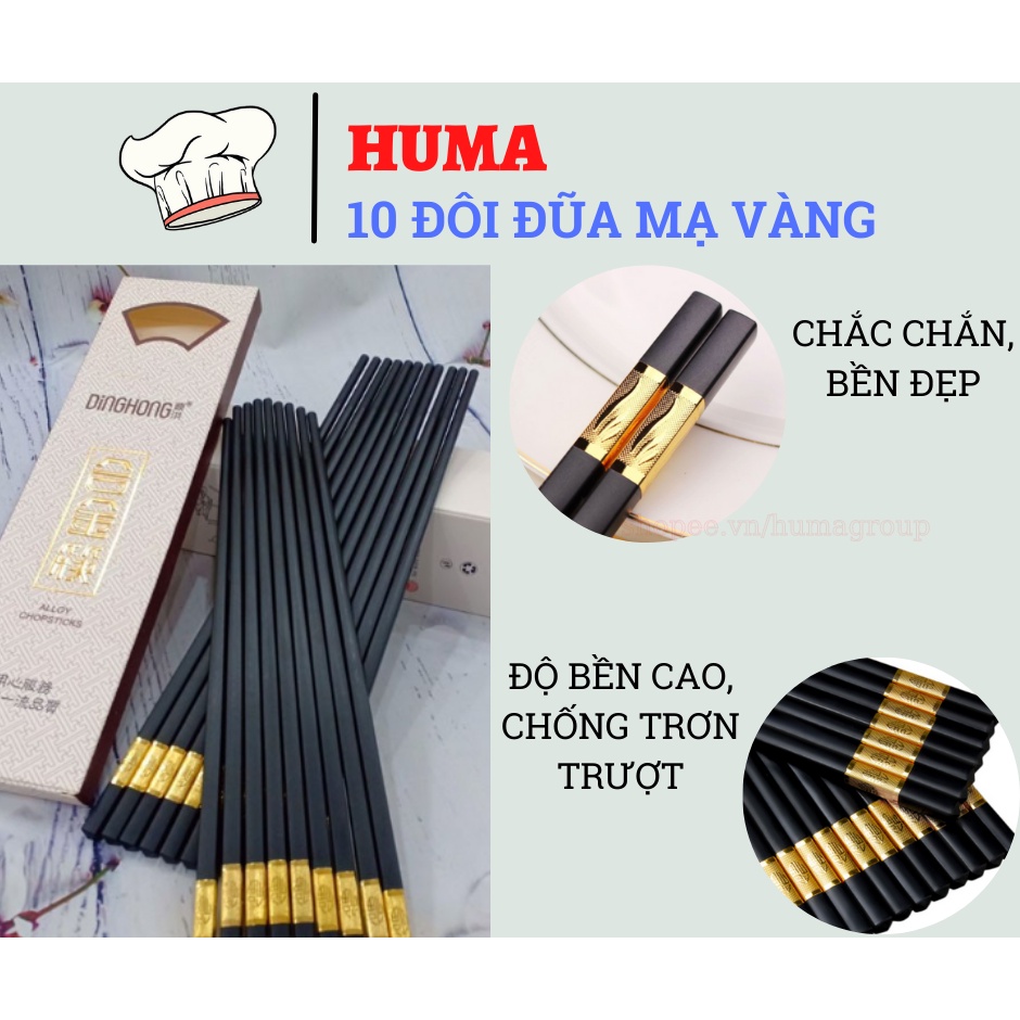 ĐŨA MẠ VÀNG SANG TRỌNG LỊCH SỰ 10 ĐÔI