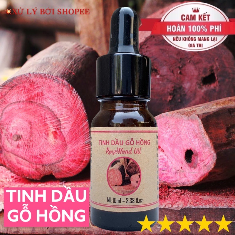 Tinh dầu gỗ hồng nguyên chất 100% 10ml | Bột Natural