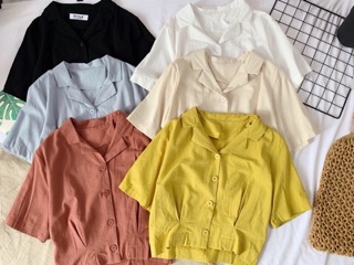 Áo cổ pijama