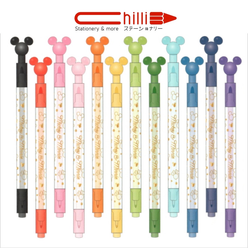 Bút 2 Đầu Sun-Star Twin Pen DC Chara Para Nhiều Màu Họa Tiết Mickey Xinh Xắn