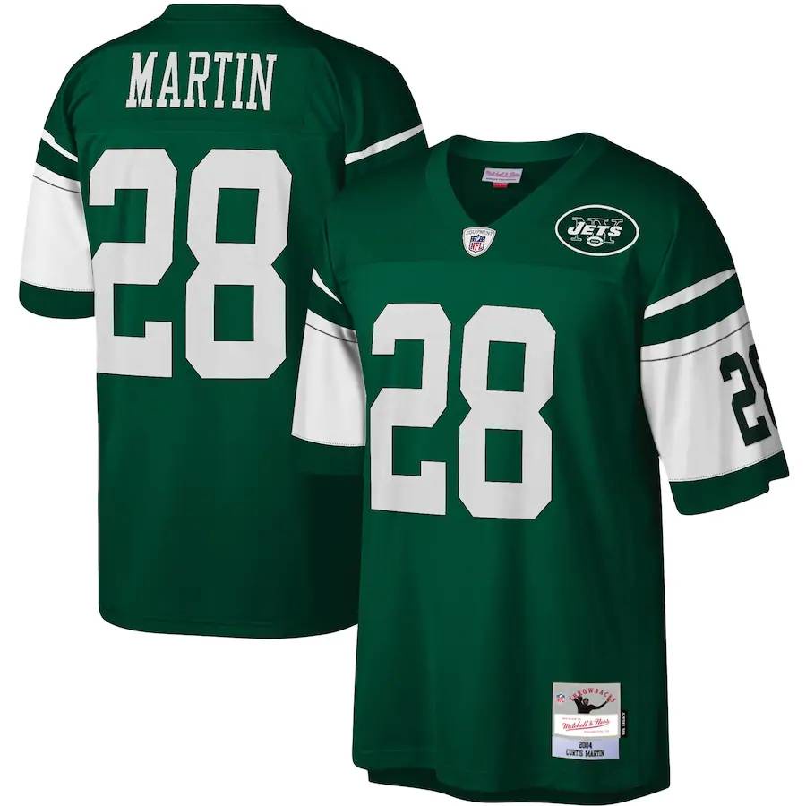 New York Jets NFL Áo Thun Bóng Đá Martin Johnson Jersey Thể Thao Unisex Plus Size