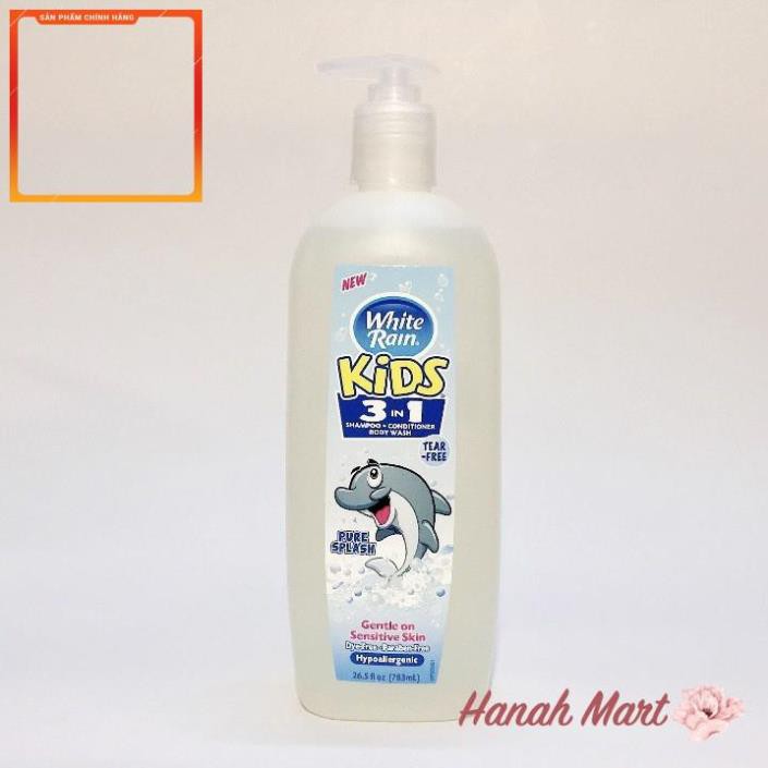 Sữa tắm trẻ em White Rain Kids 3in1 783ml của Mỹ