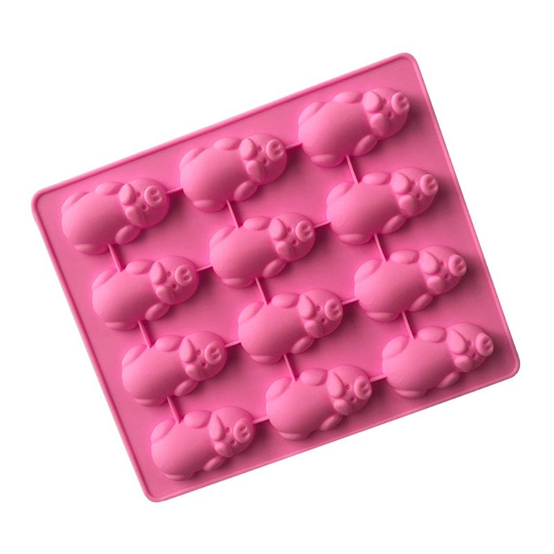 Bộ 3 Khuôn Silicone Làm Bánh Kẹo / Sô Cô La Hình Chú Heo Nhỏ