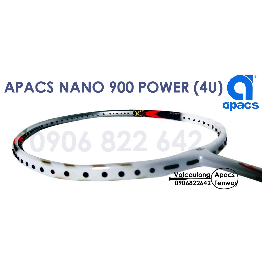 Vợt cầu lông Apacs Nano 900 Power - 4U Trắng | Vợt chính hãng, đánh phong trào