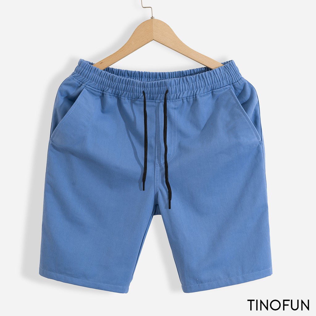 Quần short đùi nam Kaki mềm mịn TINOFUN mã "TT11" dáng lửng phong cách Hàn Quốc đẹp