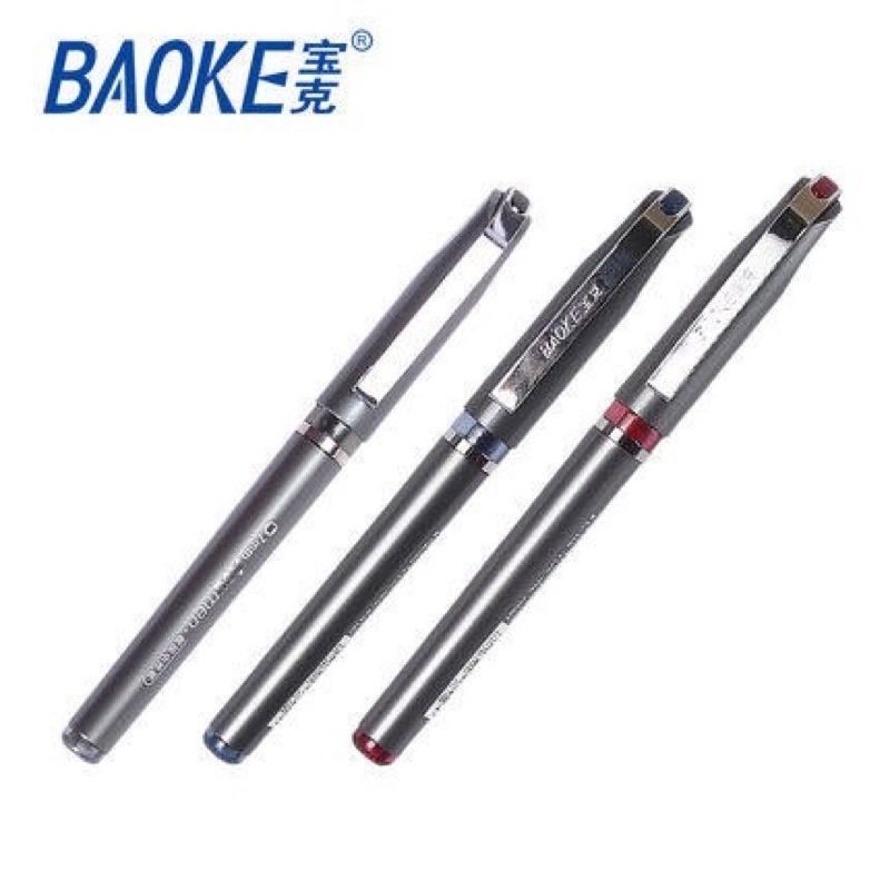 Hộp 12chiếc bút kí Baoke Acumen 1588 mực xanh nét 0.7mm, bút mực nước bút ký Baoke