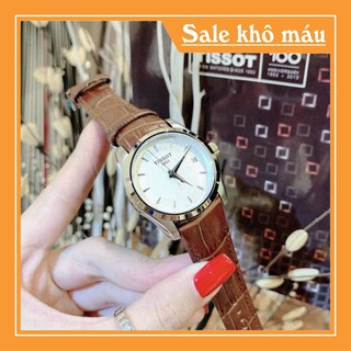 Đồng hồ Nữ Tissot dây da, thẻ bảo hành 12 tháng
