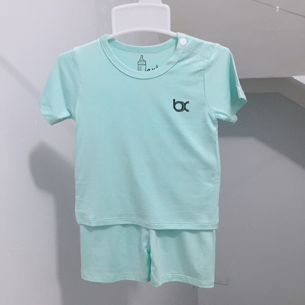 Bộ Đồ Cộc Cài Vai Màu Bexiu Bx - Quần Áo Trẻ Sơ Sinh Thun Cotton Lạnh Mềm Mượt Mát Cho Bé Trai Và Gái Từ 4-19kg