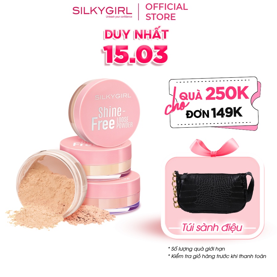 Phấn Phủ Dạng Bột Silkygirl Shine Free Loose Powder 10g