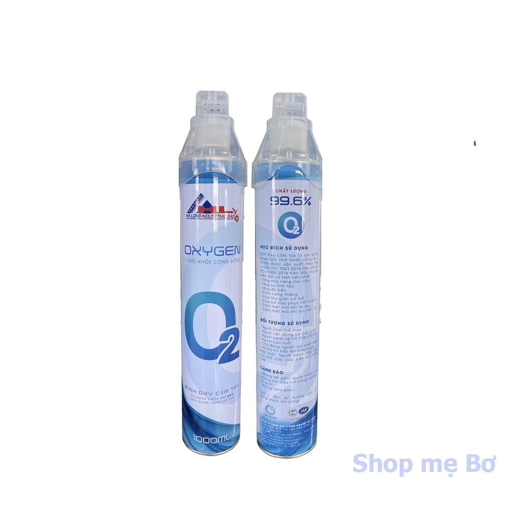 Bình thở oxy mini cầm tay dung tích khí 10.000ml, độ tinh khiết 99,6%