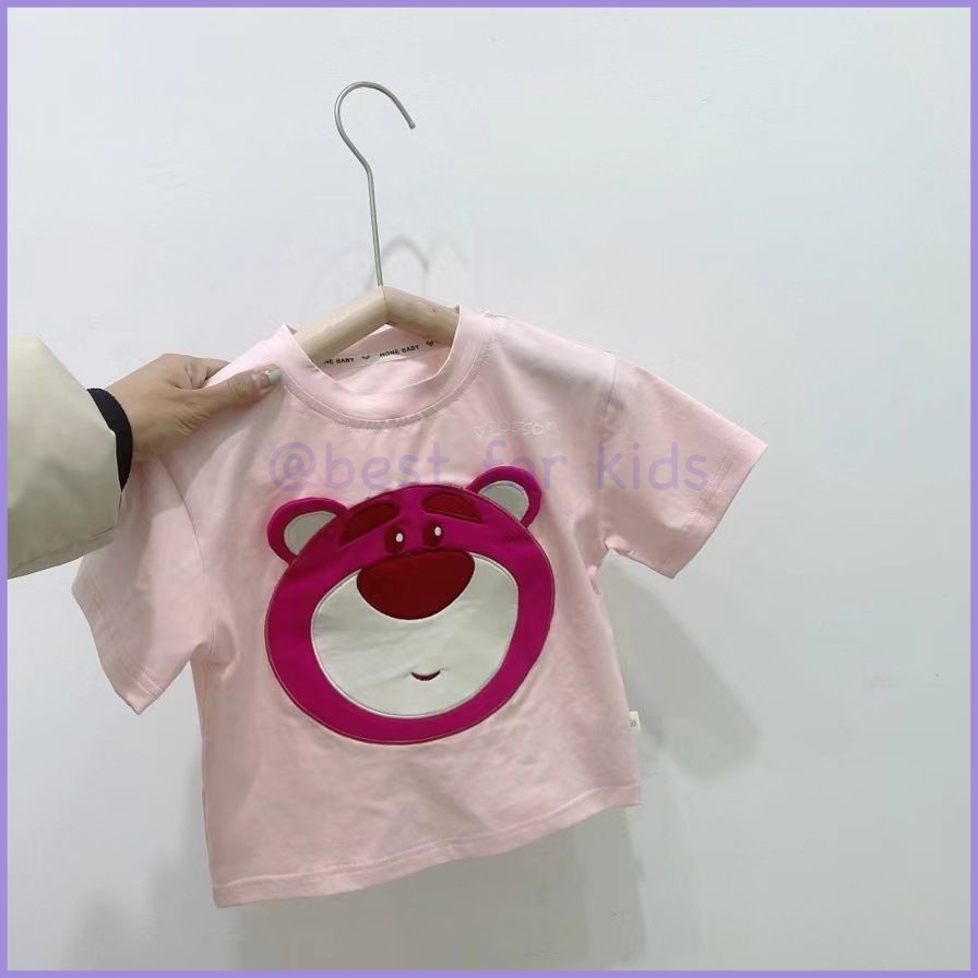 Áo Thun Tay Ngắn In Họa Tiết Hoạt Hình Dễ Thương Thời Trang Mùa Hè Cho Bé Trai Và Gái