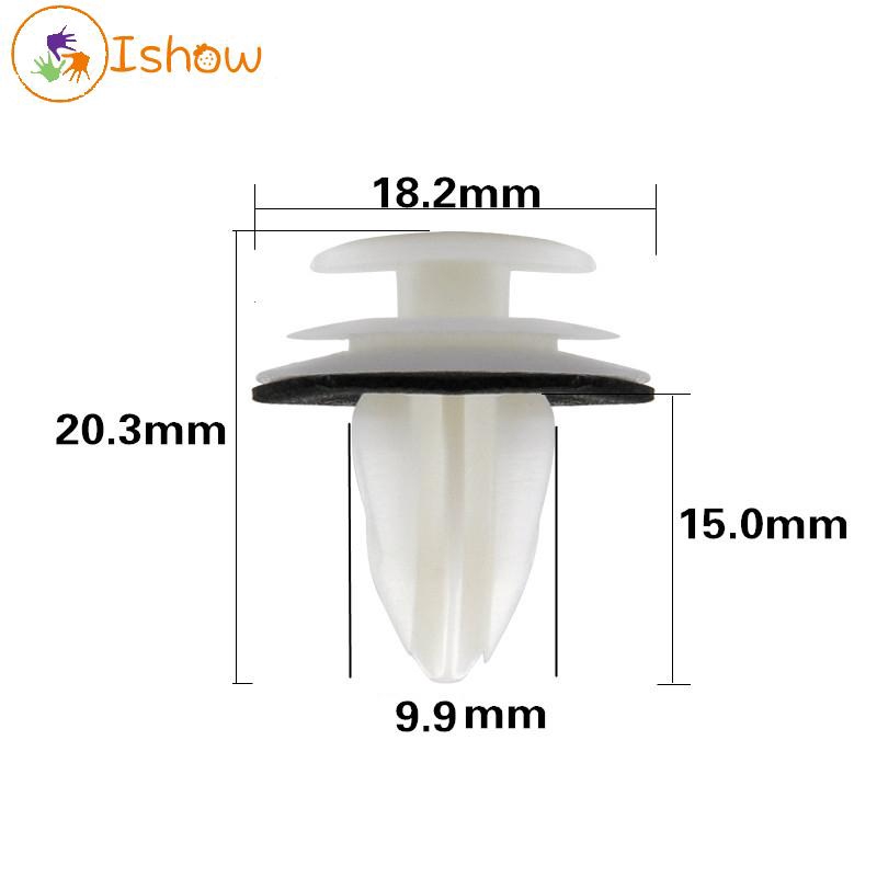 FENDER Set 100 đinh tán bằng nhựa chất lượng cao cho xe hơi | BigBuy360 - bigbuy360.vn