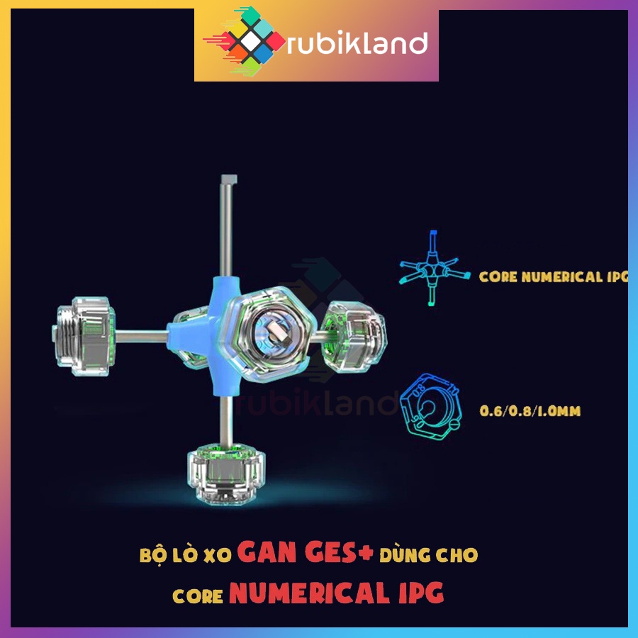 Bộ Gan GES+ Numerical Dạng Số Cho Rubik Gan 356M 354M V2 RS Phụ Kiện Rubic Đồ Chơi Trí Tuệ Trẻ Em