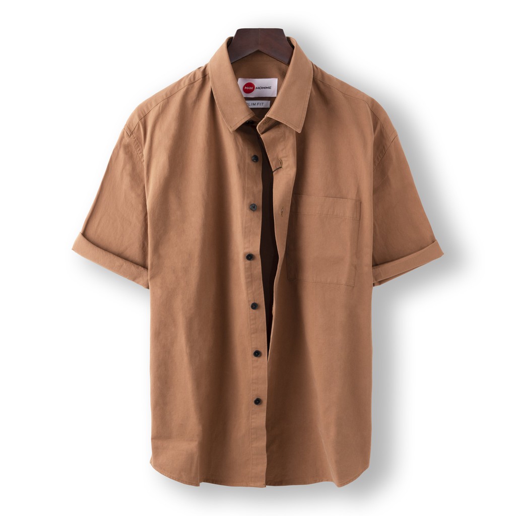 Áo Sơ Mi Nam Kaki Ngắn Tay Chất Vải Kaki Cao Cấp - Áo Sơ Mi Kaki Nam Thoáng Mát Đường May Kỹ - SMKKMH - GUSTA | BigBuy360 - bigbuy360.vn