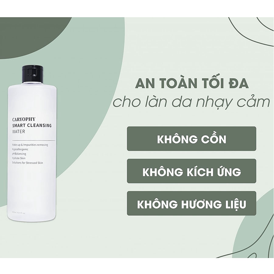 Nước tẩy trang thông minh caryophy smart cleansing water dành cho mọi loại da _ Skinhub