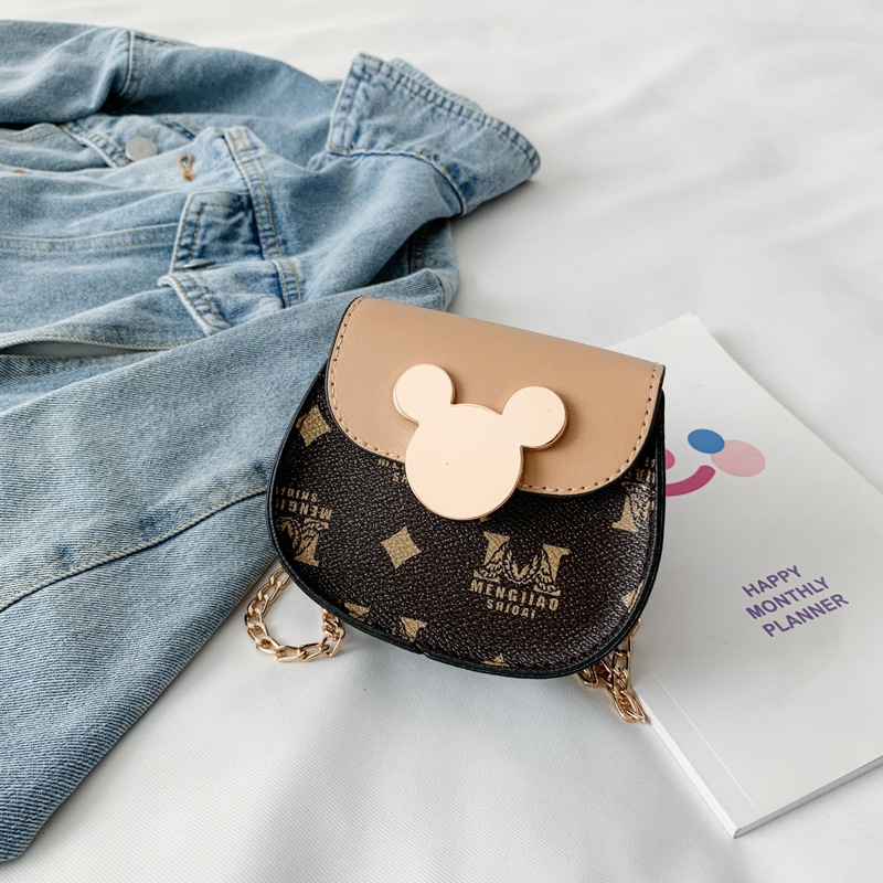 Túi Đeo Chéo Mini Họa Tiết Hoạt Hình Dễ Thương Cho Bé Gái