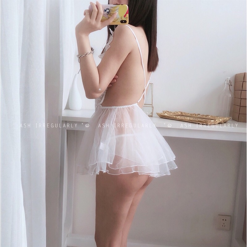 Đầm ngủ nữ/ Váy xuyên thấu hóa trang thiên nga, cánh tiên CV23 CICI BONITA HCM - Ship hỏa tốc