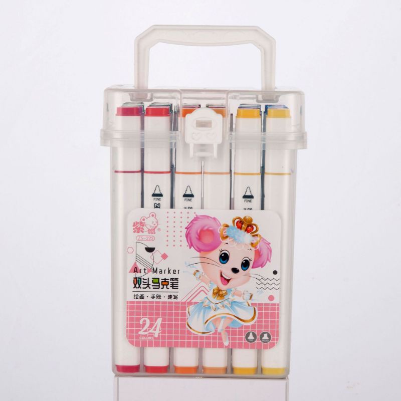 Bút màu Marker, bút nhớ họa cụ tô màu dạ vẽ tranh anime Bộ 36/48/60/80