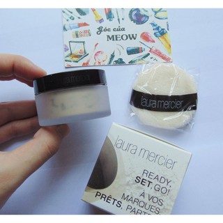 Phấn phủ LAURA MERCIER translucent loose setting powder tách set NO BOX