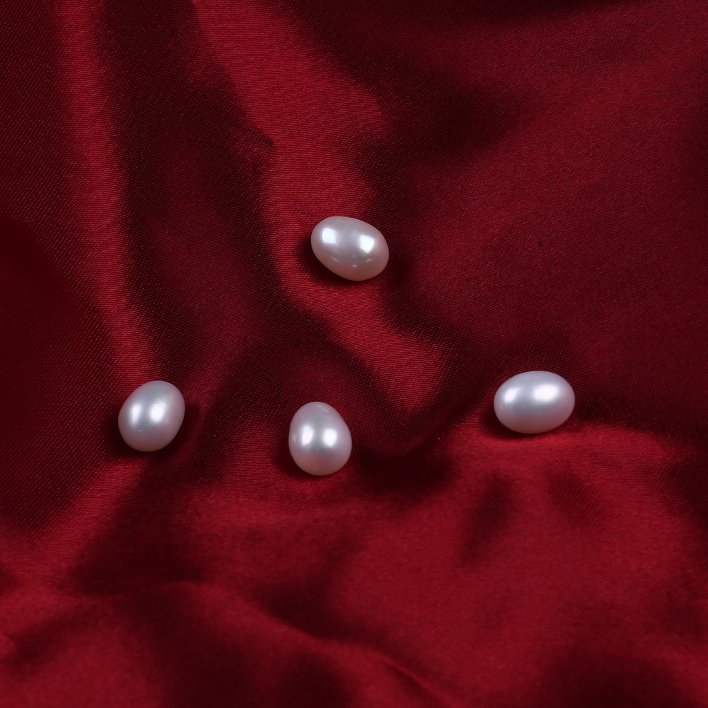 Set 8-8.5mm ngọc trai trắng/hồng/tím chất lượng cao không phai màu