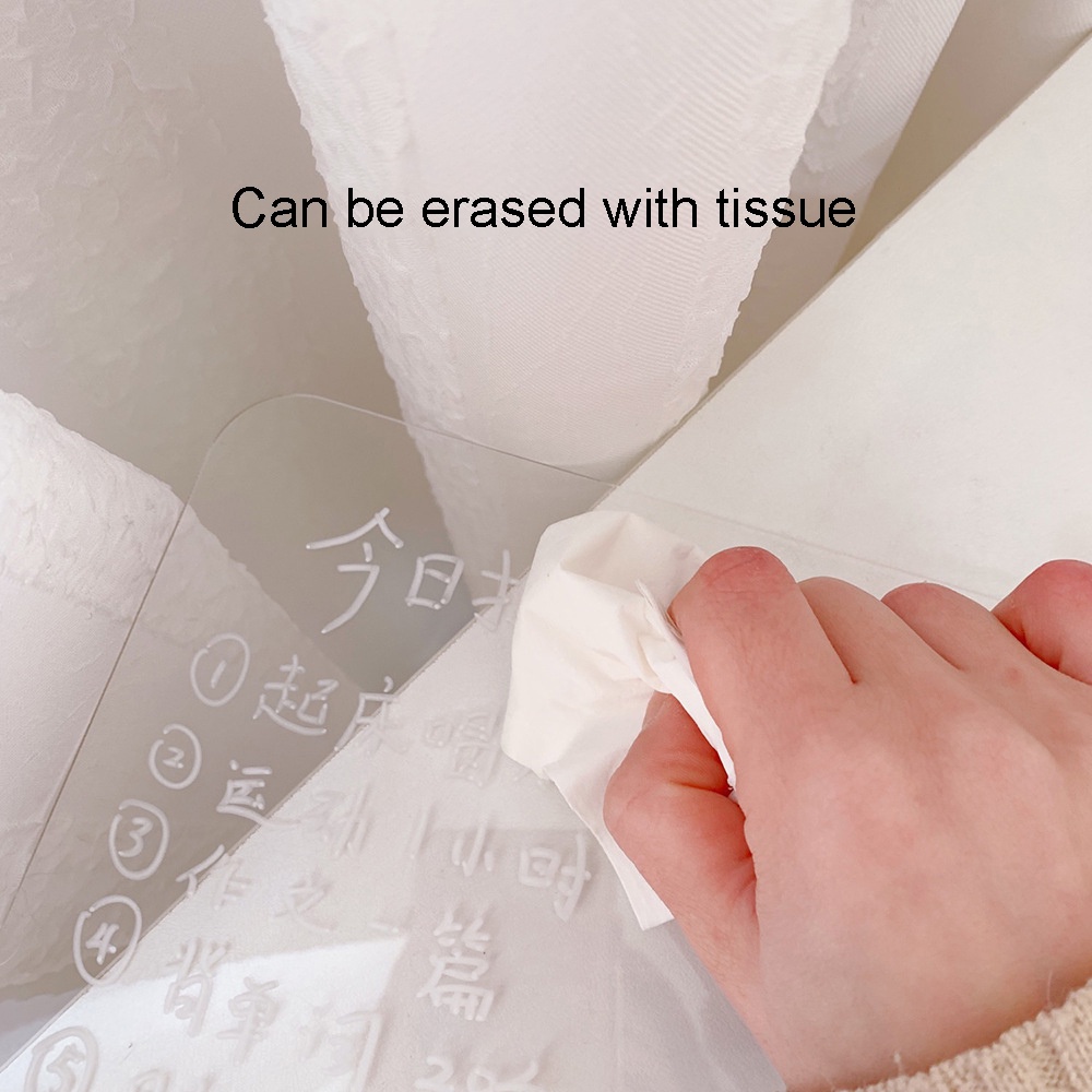 Bảng Viết Ghi Chú Bằng Acrylic Không Khung Kèm Giá Đỡ Dùng Ghi Chú Tiện Dụng Cho Gia Đình/ Trường Học/ Văn Phòng