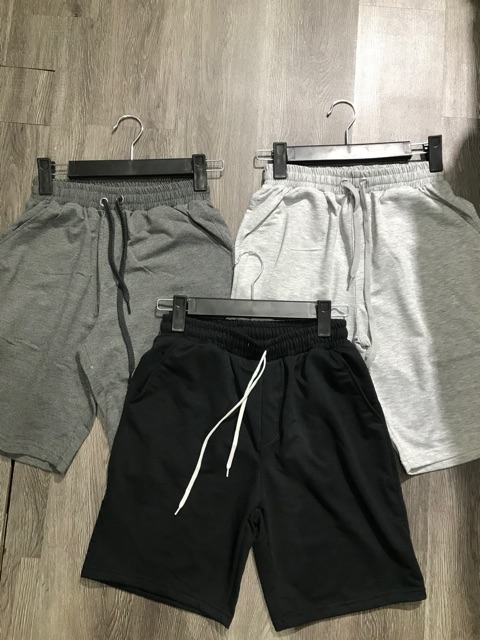 Quần đùi thun nam đen phong cách trẻ trung thể thao chất vải thun da cá MAYLANSTORE | BigBuy360 - bigbuy360.vn