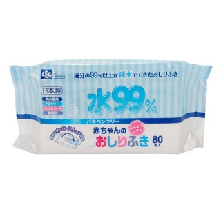 Giấy ướt lec nước tinh khiết 99% -80 tờ - nhật bản