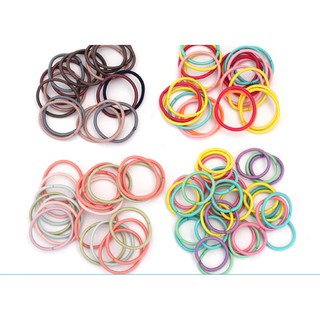 Set 10 dây cột tóc trẻ em nhiều màu dễ thương