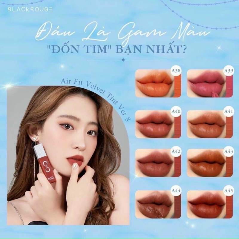 Son Kem Hàn Quốc  Black Rouge Ver 8 A12  chính hãng