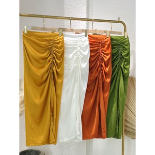 CHÂN VÁY XẺ TÀ RÚT DÂY PHI BÓNG
