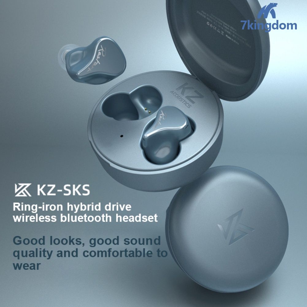 Tai nghe không dây KZ-SKS HIFI điều khiển cảm ứng chống ồn kết nối Bluetooth 5.2