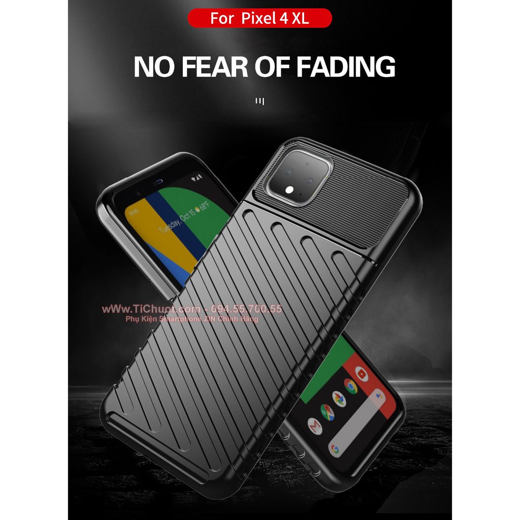 Ốp Lưng Google Pixel 4 XL Dẻo Kẻ Sọc Chéo Chống Sốc