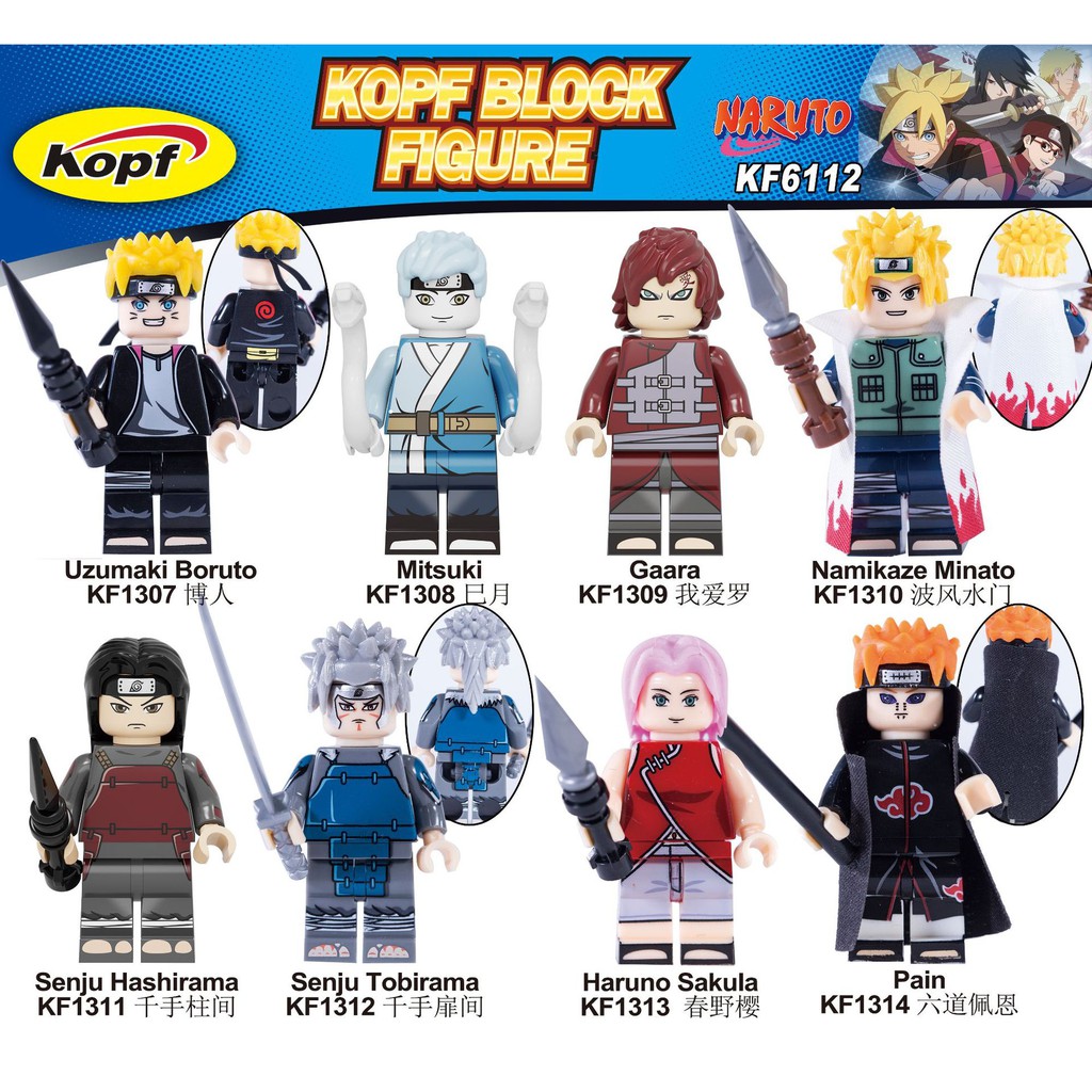 Đồ chơi lego lắp ráp phong cách nhân vật trong phim Naruto