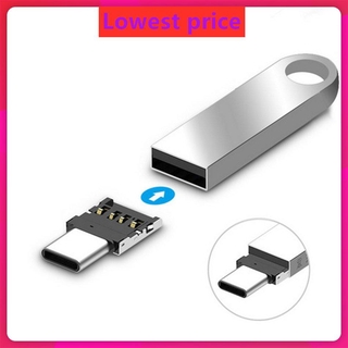 USB To Type C OTG Connector Adapter Multifunction USB 2.0 Converter for Laptop