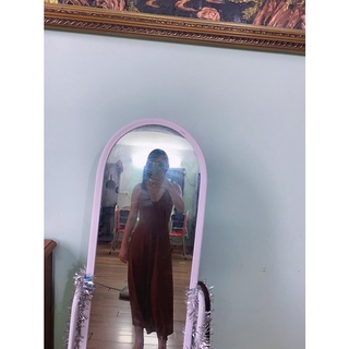 Váy skater midi FOREVER21 coffee