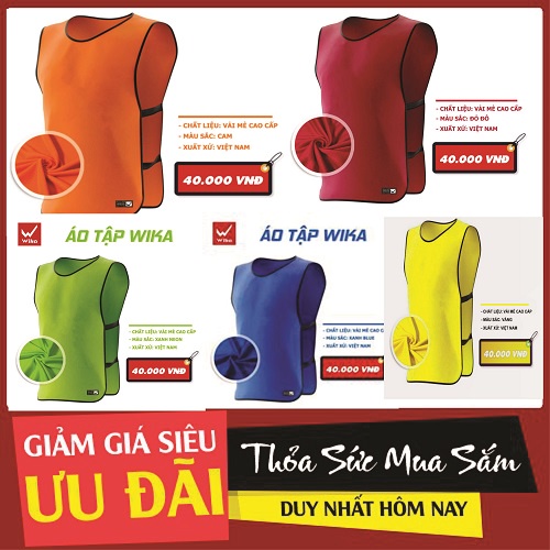 Áo Tập Bóng Đá lưới, Đá bóng, Đá banh, áo tập huấn, áo team building, áo bib,áo chiến thuật bóng đá chính hãng Wika