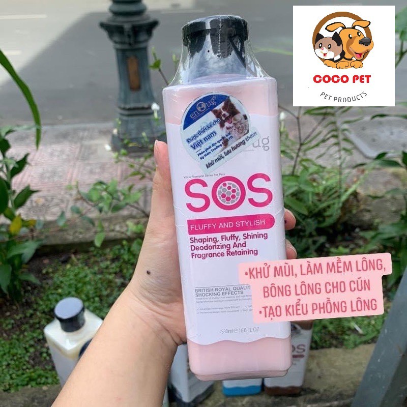 Sữa Tắm SOS Cho Thú Cưng Chó Mèo 530ml